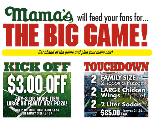 Mama's Famous Pizza & Heros - Specials