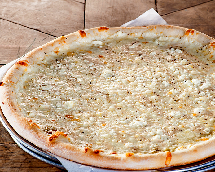 Mamas Famous Pizza – Four Cheese Alfredo Pizza